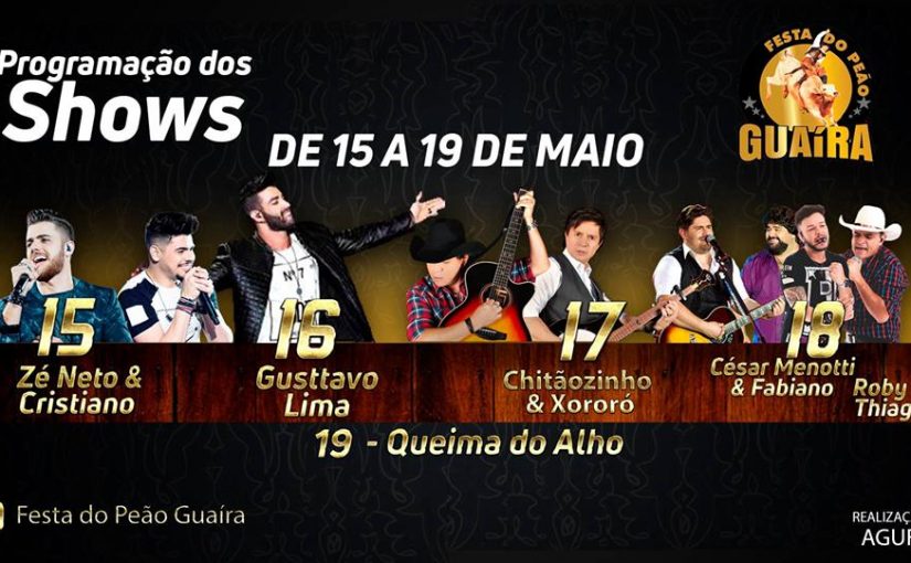 INGRESSOS DA FESTA DO PEÃO 2019 DE GUAÍRA-SP JÁ PODEM SER ADQUIRIDOS DE FORMA PARCELADA E COM DESCONTO EM FOLHA PELOS SERVIDORES ASSOCIADOS